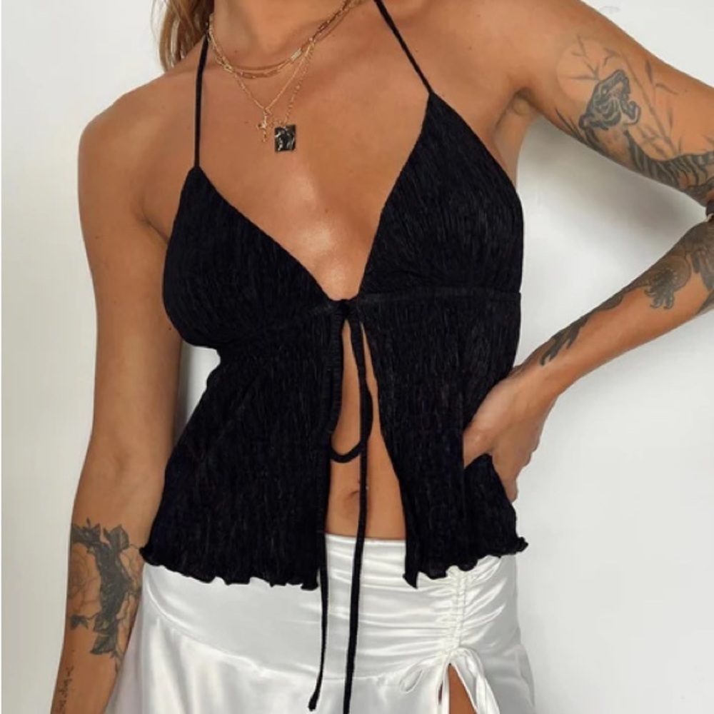 Princess Polly String Halter Baby Doll Top